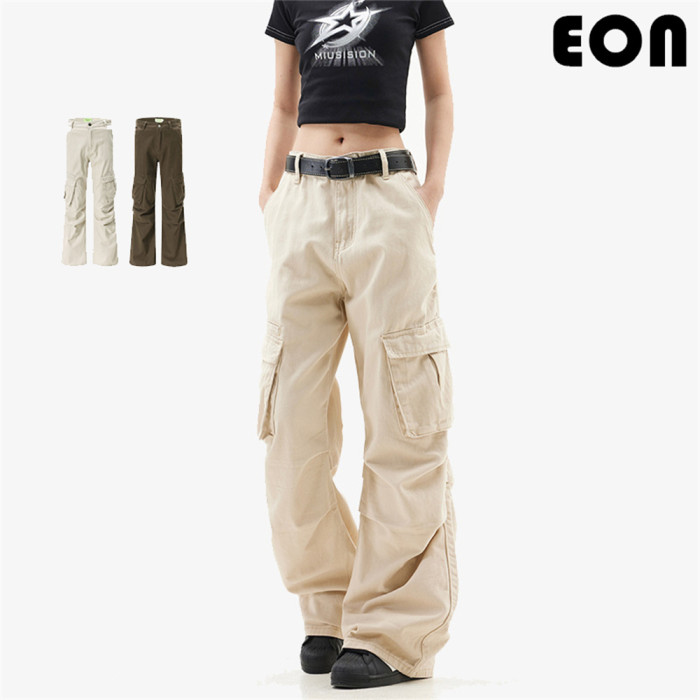 Women Functional Cargo Pants Wide Leg Pants Tracksuit Sport Wear Pant Bottoms Trousers Outfits Casual Pants