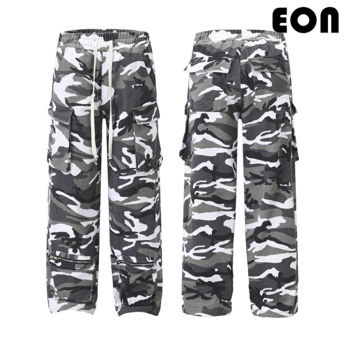 Women Functional Cargo Pants Wide Leg Pants Tracksuit Sport Wear Pant Bottoms Trousers Outfits Casual Pants