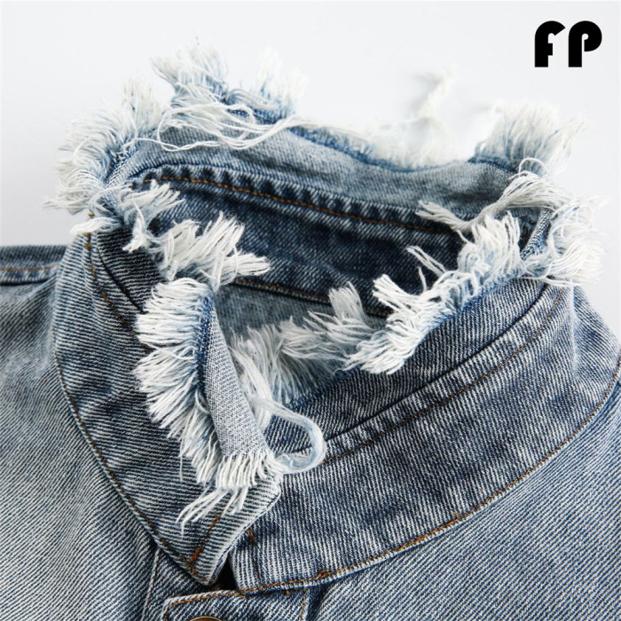 Women Jackets Hooded Lapel Jackets Windbreaker Denim Jackets