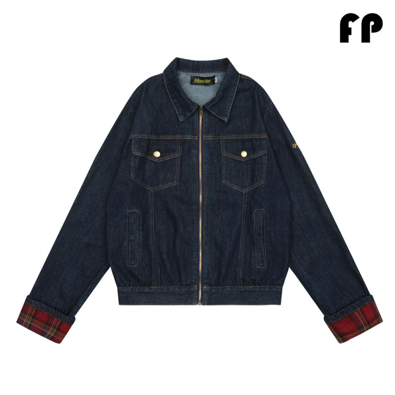 Women Jackets Hooded Lapel Jackets Windbreaker Denim Jackets