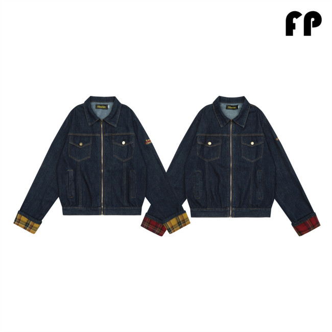 Women Jackets Hooded Lapel Jackets Windbreaker Denim Jackets