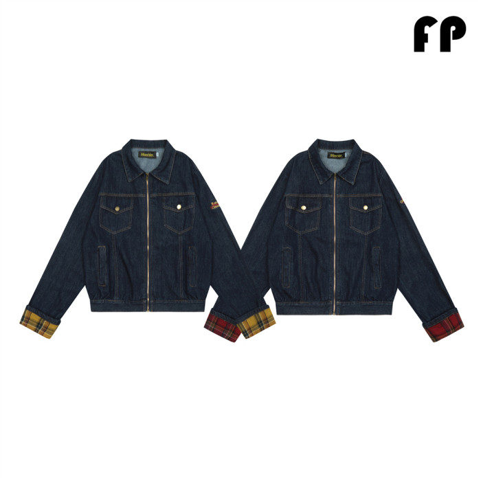 Women Jackets Hooded Lapel Jackets Windbreaker Denim Jackets