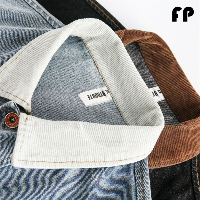 Women Jackets Hooded Lapel Jackets Windbreaker Denim Jackets