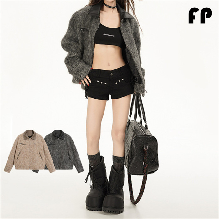 Women Jackets Hooded Lapel Jackets Windbreaker Coats