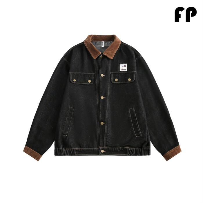 Women Jackets Hooded Lapel Jackets Windbreaker Denim Jackets