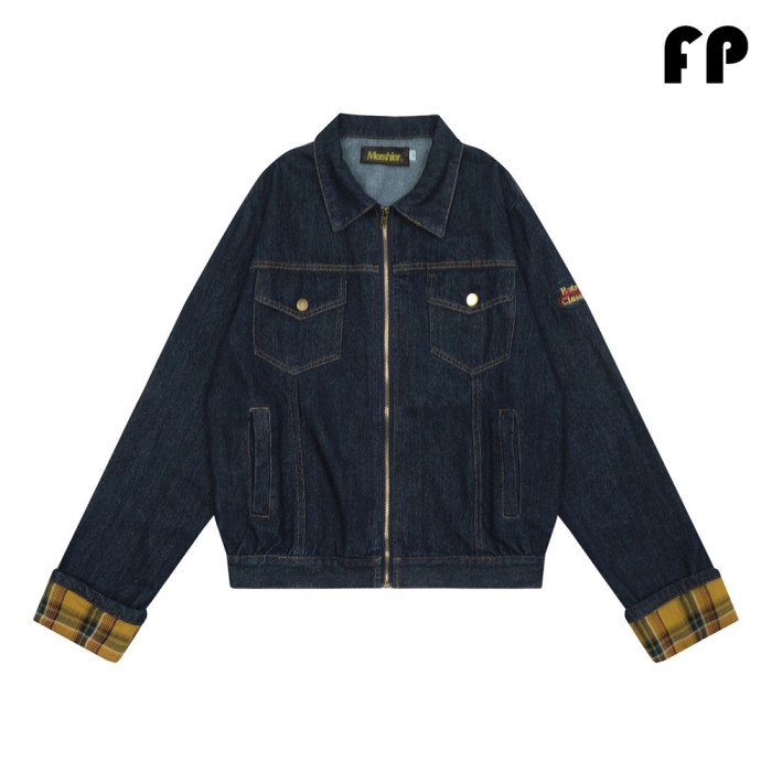 Women Jackets Hooded Lapel Jackets Windbreaker Denim Jackets