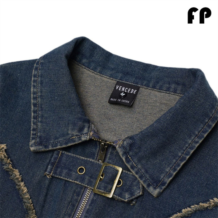 Women Jackets Hooded Lapel Jackets Windbreaker Denim Jackets