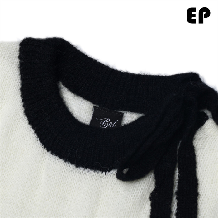 Women Knitted Sweater Pullover Pullover Cardigan Ripped Top