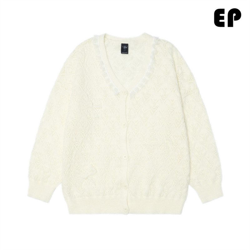 Women Knitted Sweater Pullover Pullover Cardigan Ripped Top