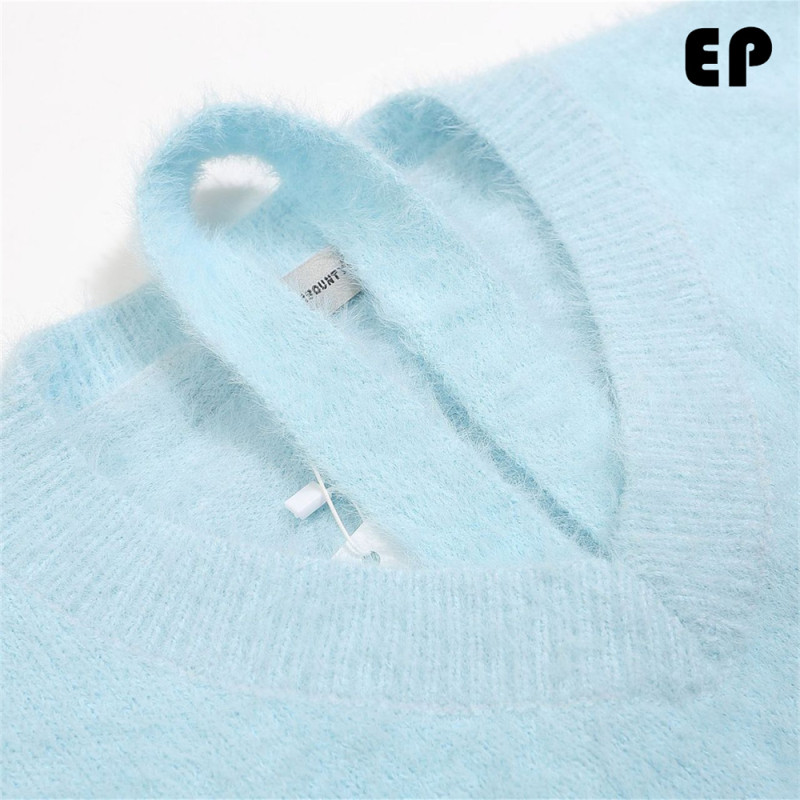 Women Knitted Sweater Pullover Pullover Cardigan Ripped Top