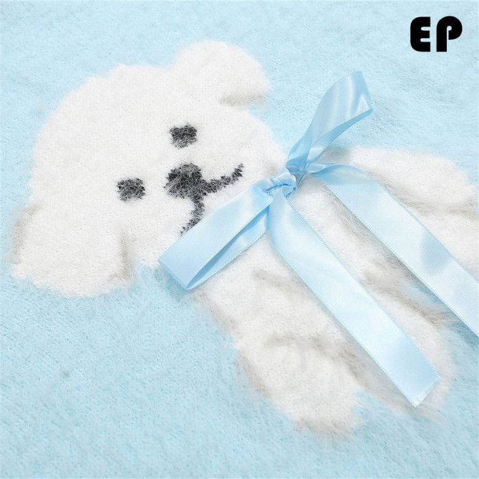 Women Knitted Sweater Pullover Pullover Cardigan Ripped Top