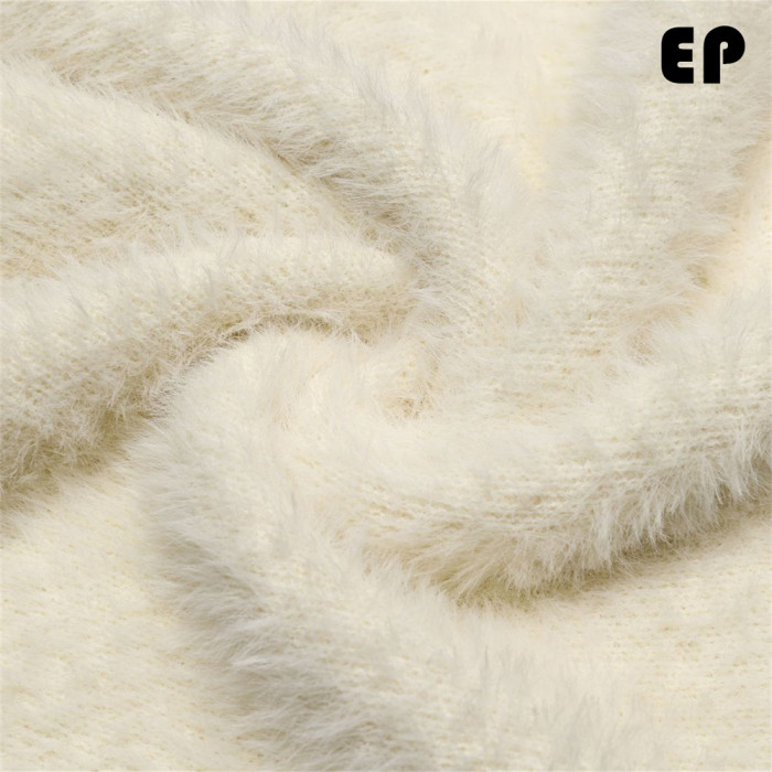 Women Knitted Sweater Pullover Pullover Cardigan Ripped Top