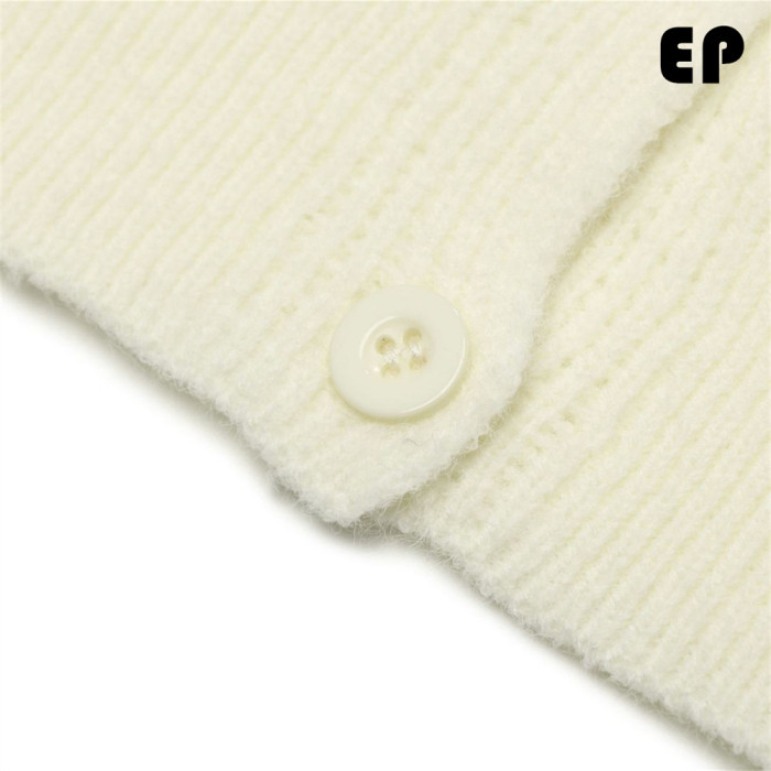 Women Knitted Sweater Pullover Pullover Cardigan Ripped Top