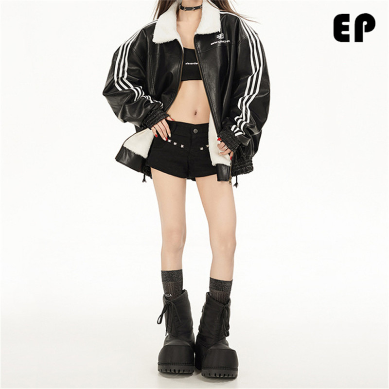 Women Jackets Hooded Lapel Jackets Windbreaker Coats