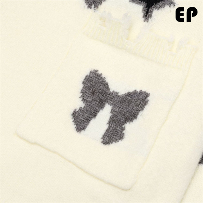 Women Knitted Sweater Pullover Pullover Cardigan Ripped Top