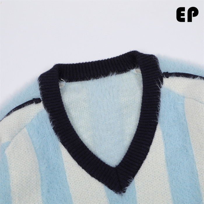 Women Knitted Sweater Pullover Pullover Cardigan Ripped Top