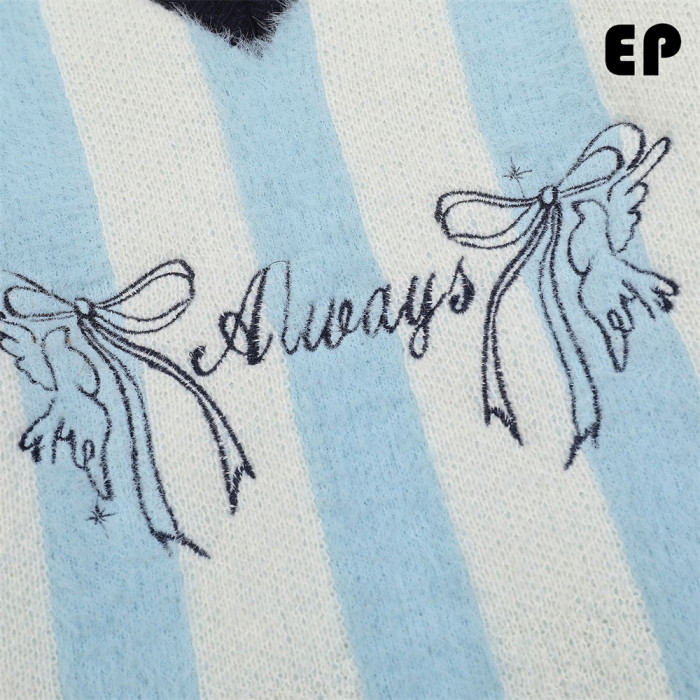 Women Knitted Sweater Pullover Pullover Cardigan Ripped Top