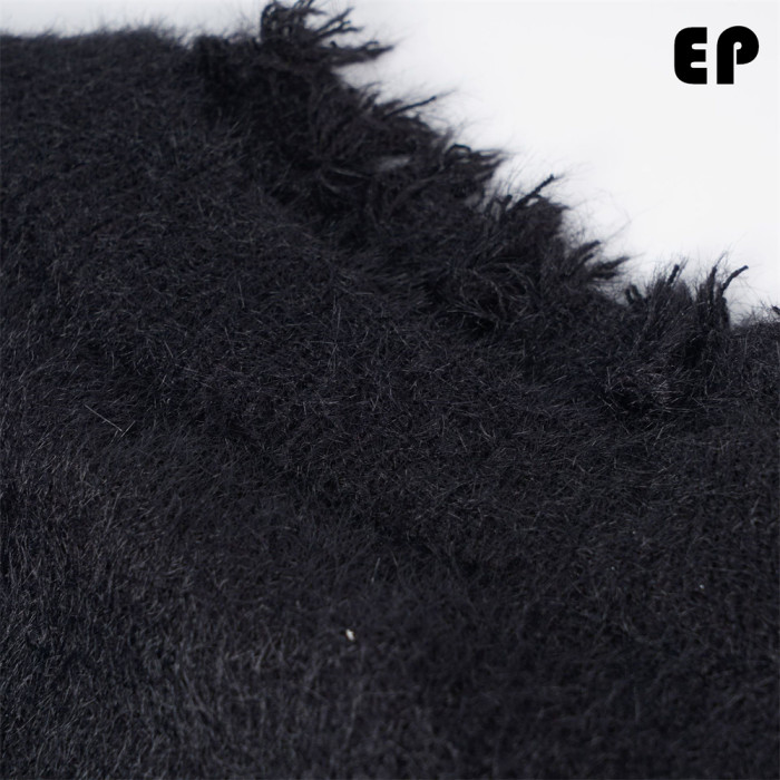 Women Knitted Sweater Pullover Pullover Cardigan Ripped Top