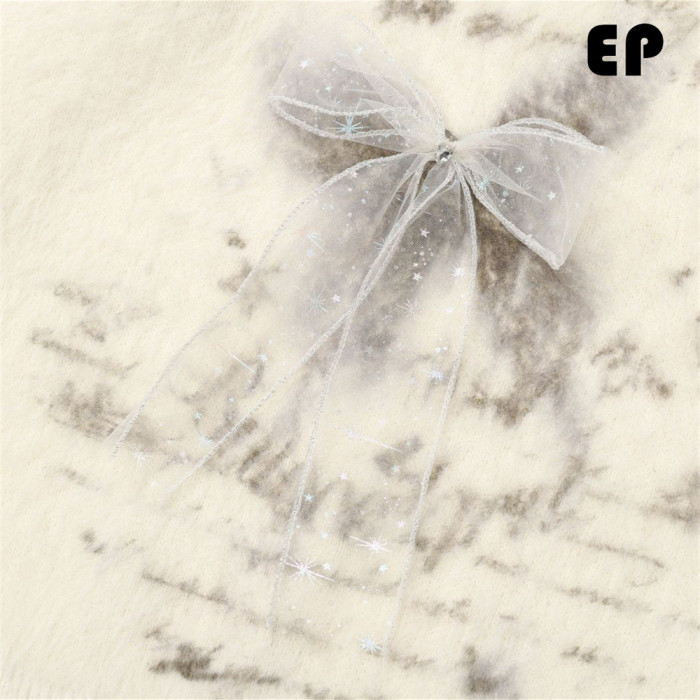 Women Knitted Sweater Pullover Pullover Cardigan Ripped Top