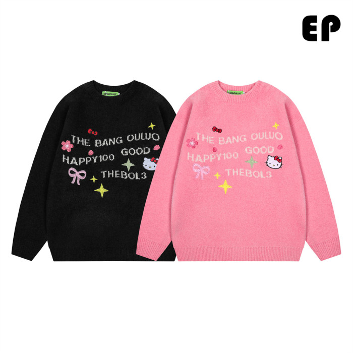 Women Knitted Sweater Pullover Pullover Cardigan Ripped Top