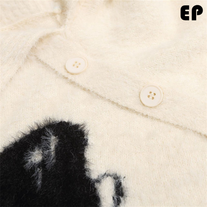 Women Knitted Sweater Pullover Pullover Cardigan Ripped Top