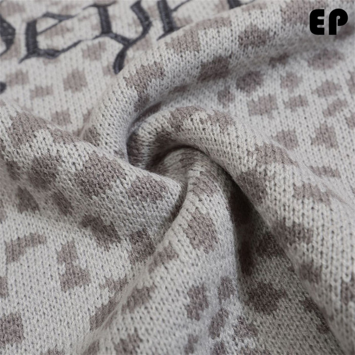 Women Knitted Sweater Pullover Pullover Cardigan Ripped Top