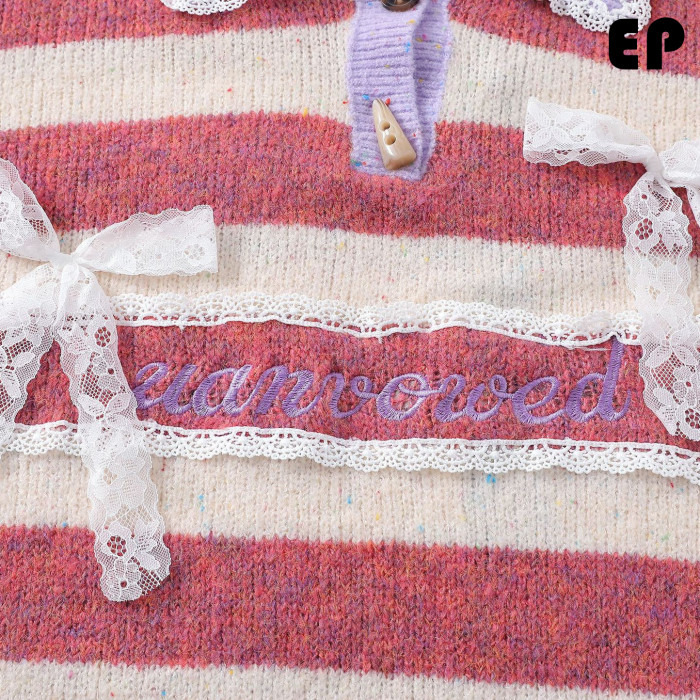 Women Knitted Sweater Pullover Pullover Cardigan Ripped Top