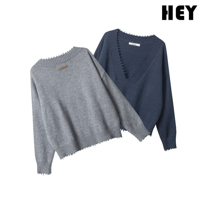 Women Knit Sweater Jumper Pullovers Cardigan Tops Unisex Sweatshirts