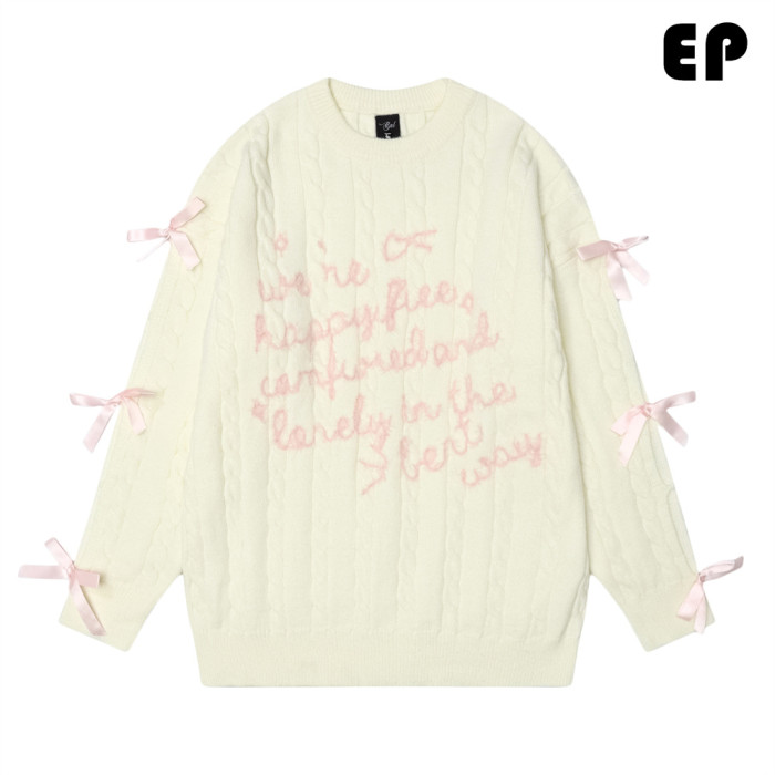 Women Knitted Sweater Pullover Pullover Cardigan Ripped Top