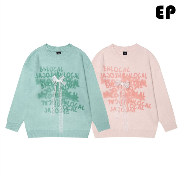 Women Knitted Sweater Pullover Pullover Cardigan Ripped Top