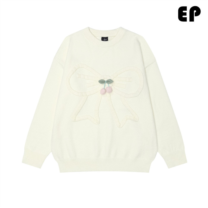 Women Knitted Sweater Pullover Pullover Cardigan Ripped Top