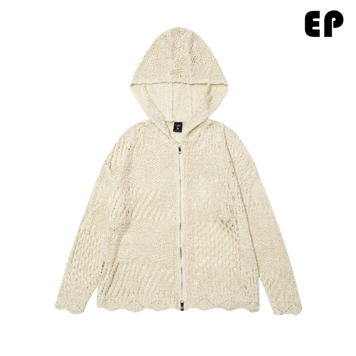 Women Knitted Sweater Pullover Zipper Hoodie Cardigan Top