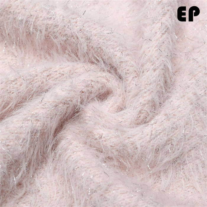 Women Knitted Sweater Pullover Pullover Cardigan Ripped Top