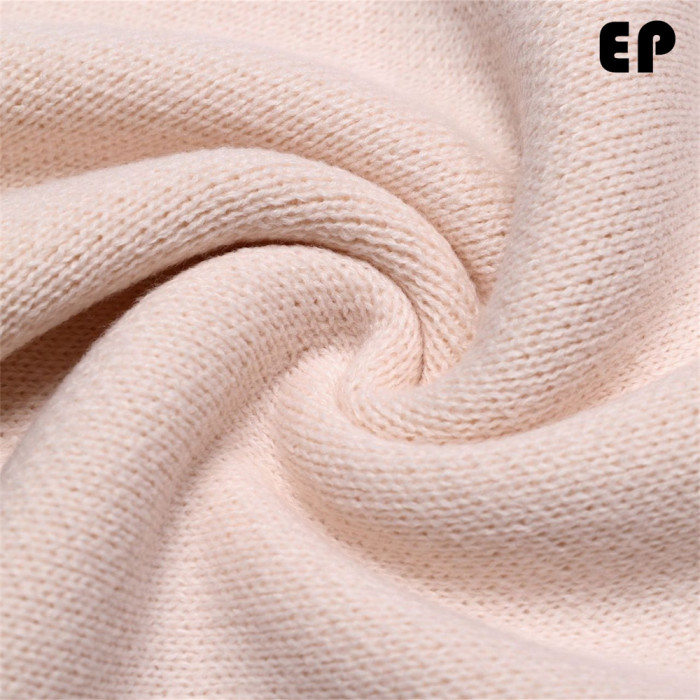 Women Knitted Sweater Pullover Pullover Cardigan Ripped Top