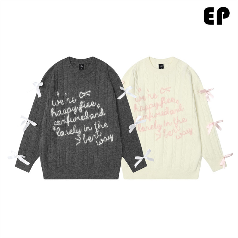 Women Knitted Sweater Pullover Pullover Cardigan Ripped Top