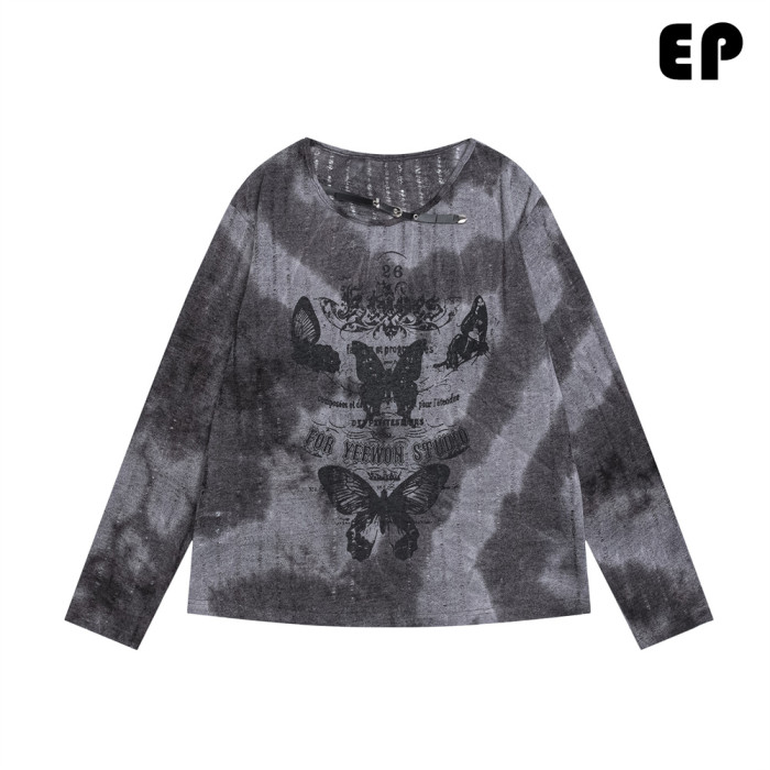 Women Knitted Sweater Pullover Pullover Cardigan Ripped Top