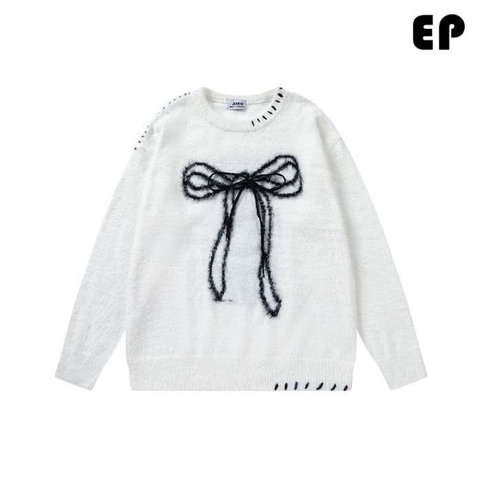 Women Knitted Sweater Pullover Pullover Cardigan Ripped Top