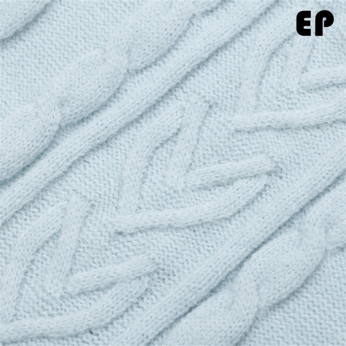 Women Knitted Sweater Pullover Pullover Cardigan Ripped Top