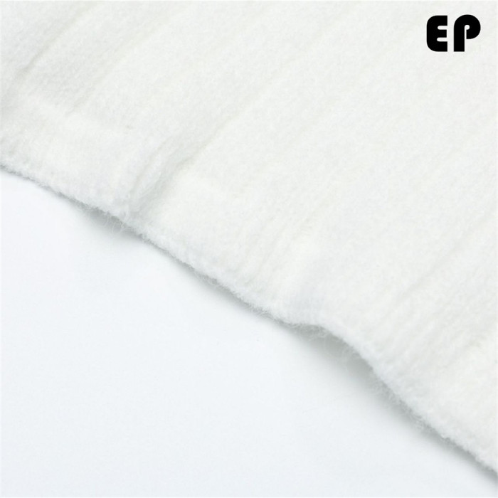 Women Knitted Sweater Pullover Pullover Cardigan Ripped Top