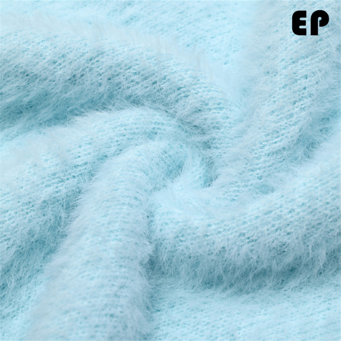 Women Knitted Sweater Pullover Pullover Cardigan Ripped Top