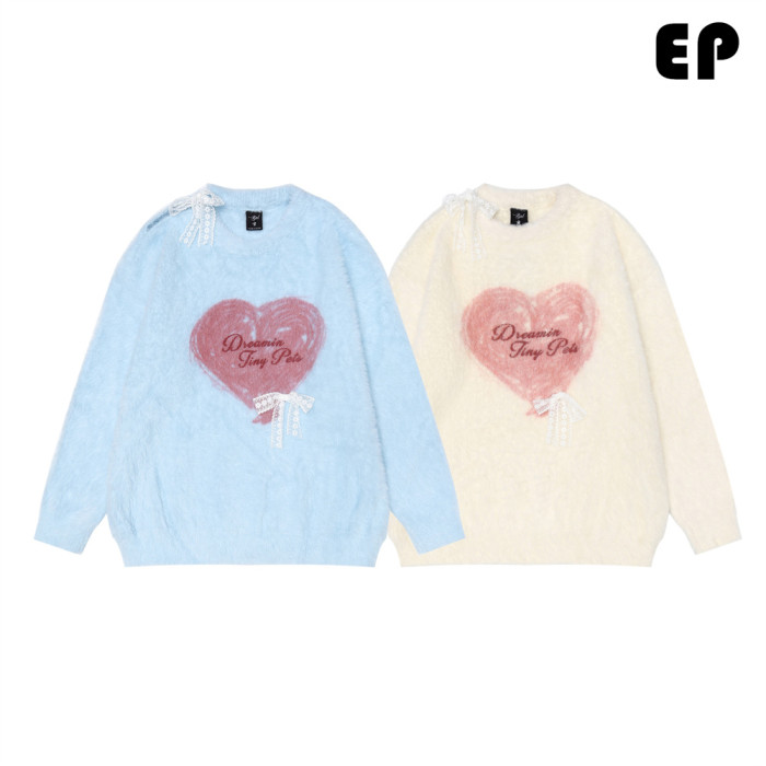 Women Knitted Sweater Pullover Pullover Cardigan Ripped Top