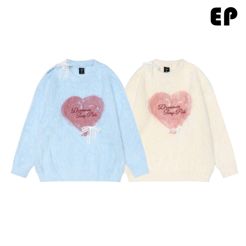 Women Knitted Sweater Pullover Pullover Cardigan Ripped Top