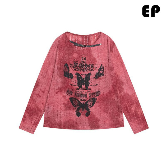 Women Knitted Sweater Pullover Pullover Cardigan Ripped Top