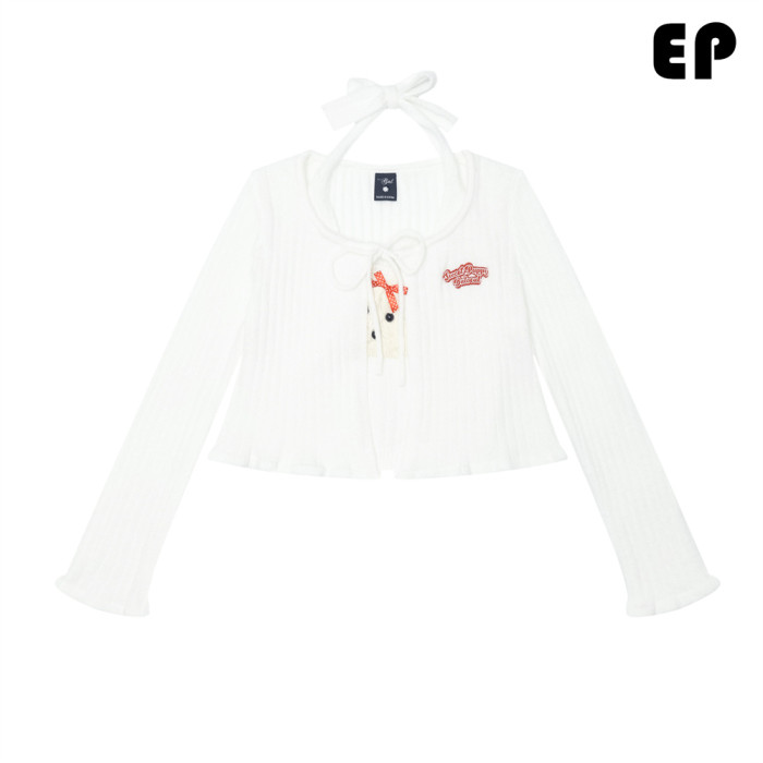 Women Knitted Sweater Pullover Pullover Cardigan Ripped Top