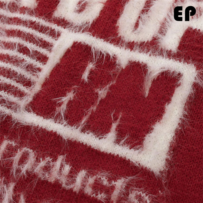 Women Knitted Sweater Pullover Pullover Cardigan Ripped Top