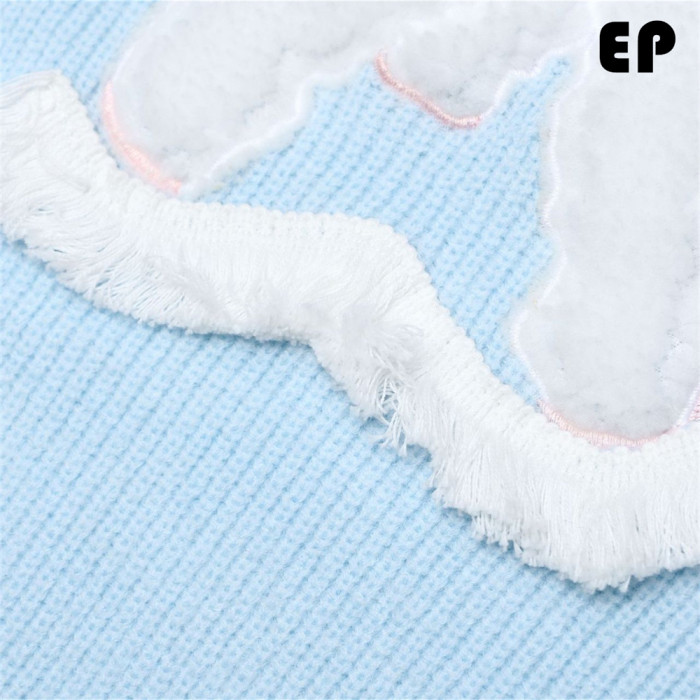 Women Knitted Sweater Pullover Pullover Cardigan Ripped Top