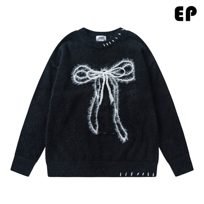 Women Knitted Sweater Pullover Pullover Cardigan Ripped Top