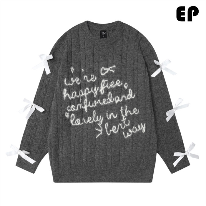 Women Knitted Sweater Pullover Pullover Cardigan Ripped Top