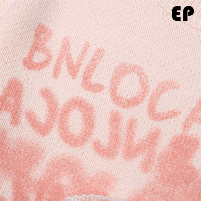 Women Knitted Sweater Pullover Pullover Cardigan Ripped Top