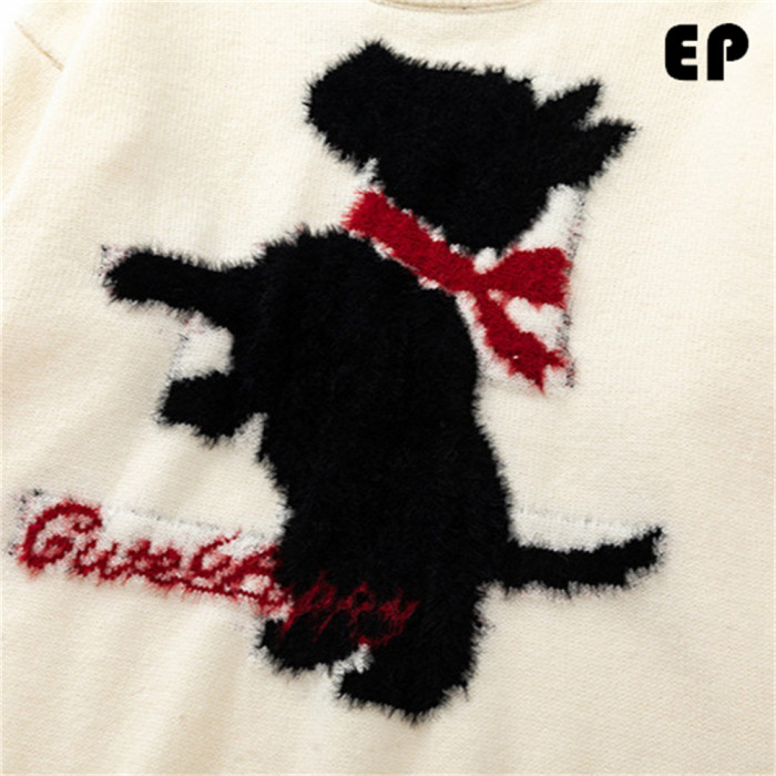 Women Knitted Sweater Pullover Pullover Cardigan Ripped Top